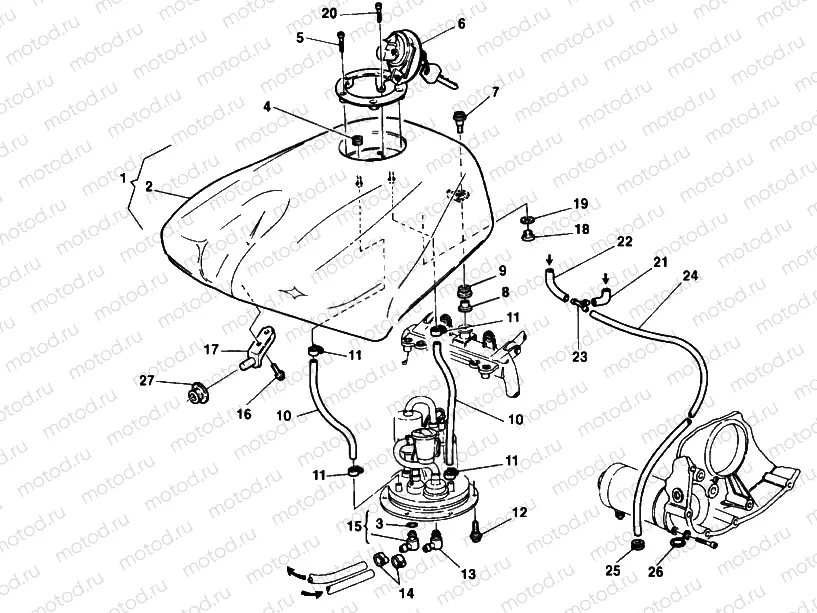 FUEL TANK » TANK/SEAT