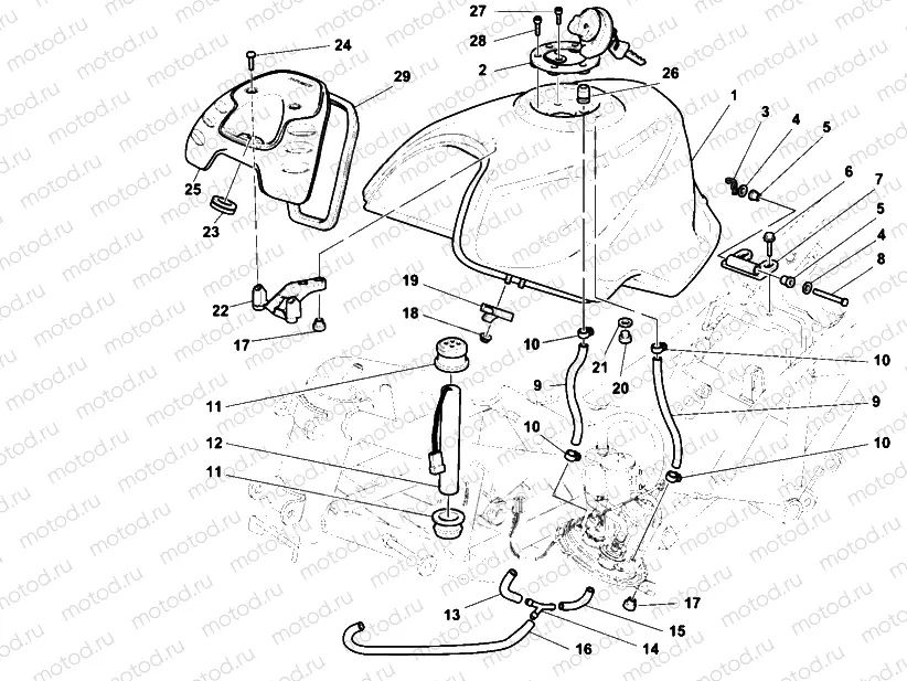 FUEL TANK » TANK/SEAT