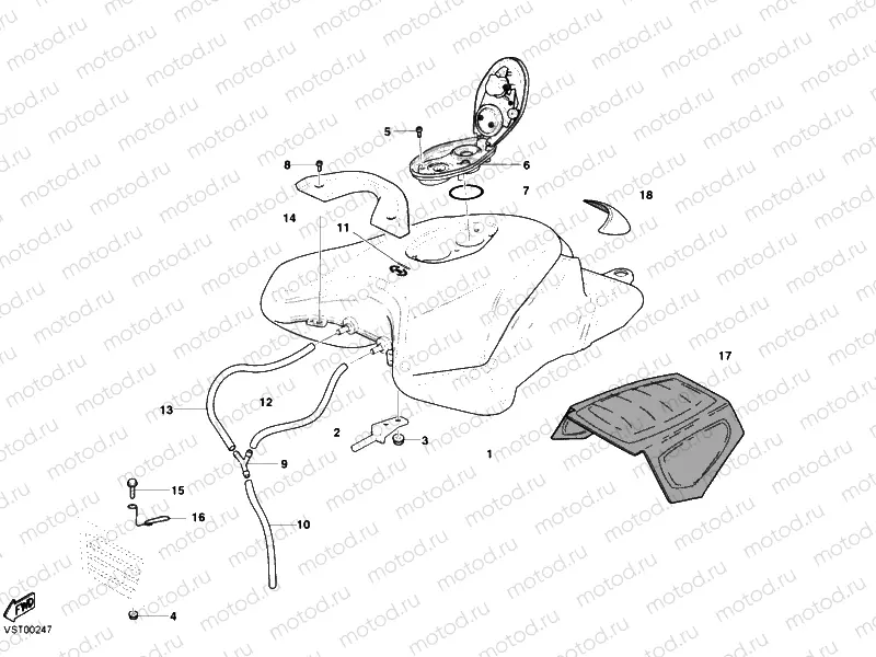 FUEL TANK » TANK/SEAT