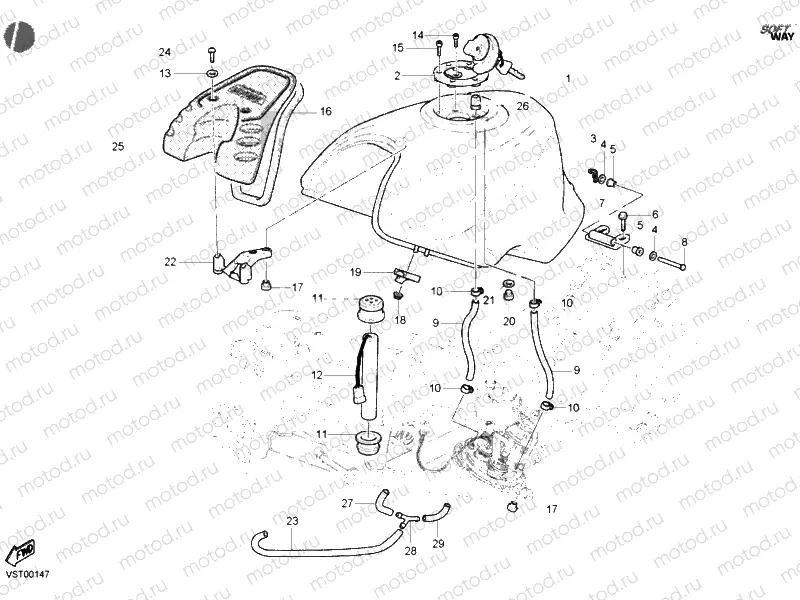 FUEL TANK » TANK/SEAT
