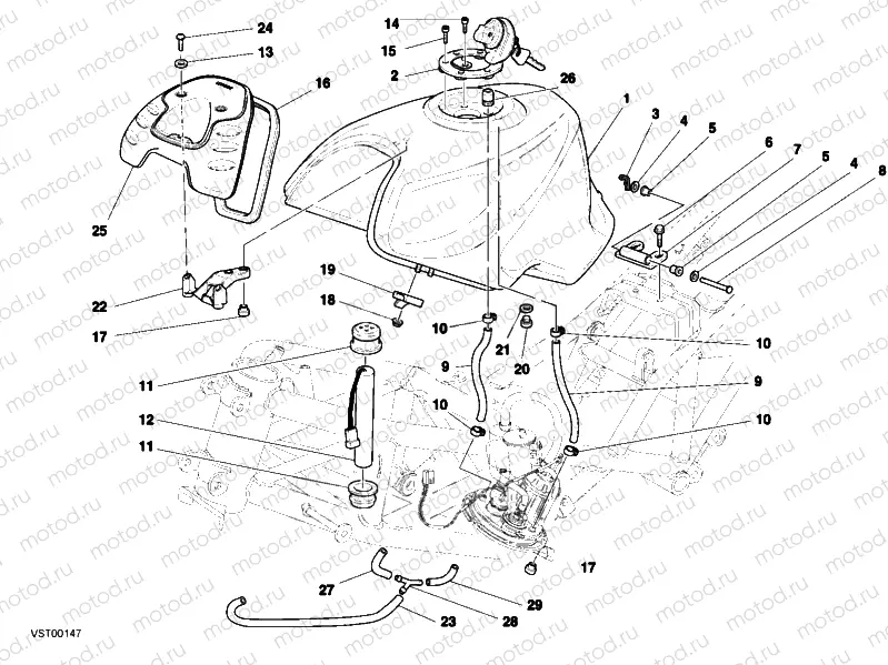 FUEL TANK » TANK/SEAT