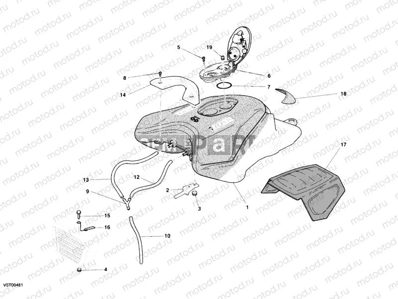 FUEL TANK » TANK/SEAT