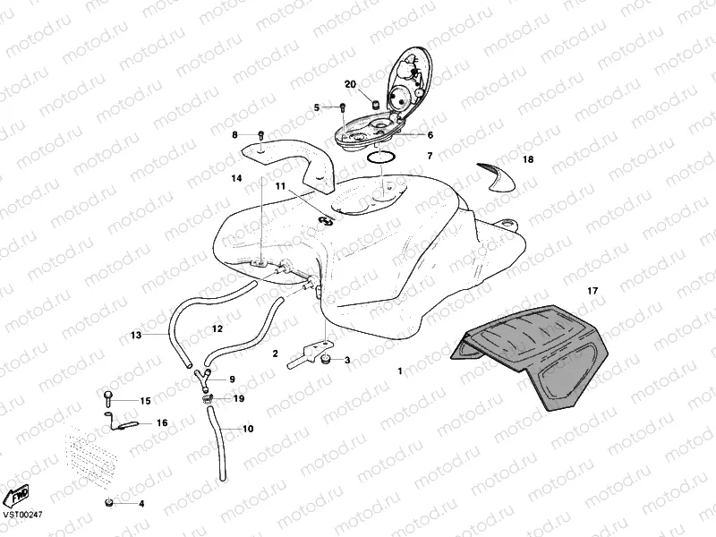FUEL TANK » TANK/SEAT