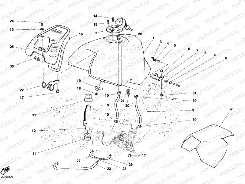 FUEL TANK » TANK/SEAT