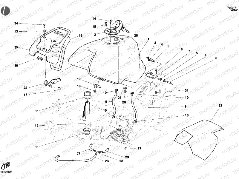 FUEL TANK » TANK/SEAT