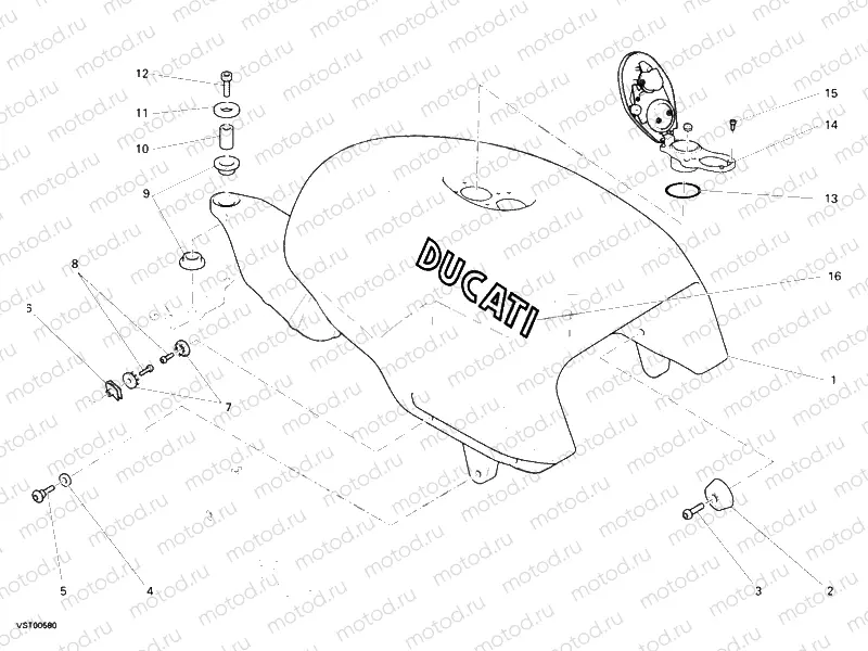 FUEL TANK » TANK/SEAT