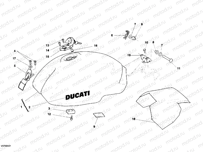 FUEL TANK » TANK/SEAT