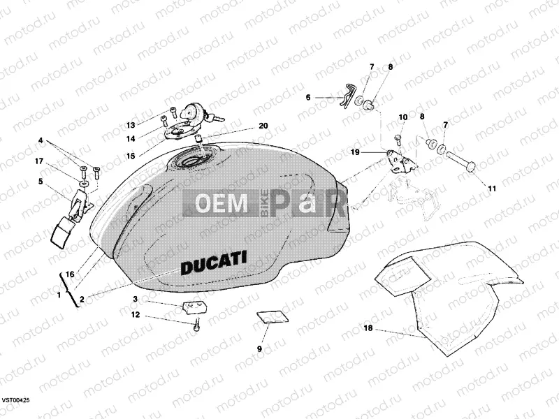 FUEL TANK » TANK/SEAT