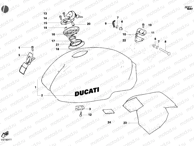 FUEL TANK » TANK/SEAT
