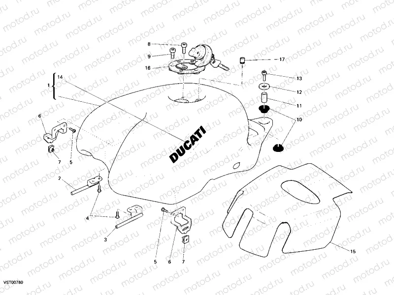 FUEL TANK » TANK/SEAT