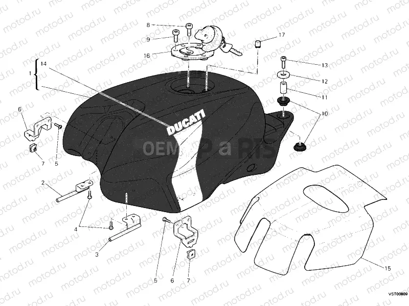 FUEL TANK » TANK/SEAT
