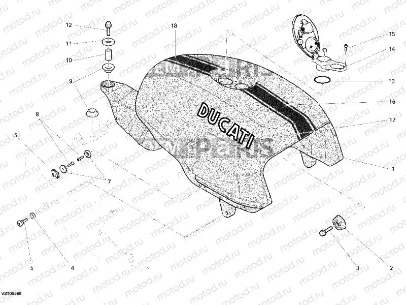 FUEL TANK » TANK/SEAT