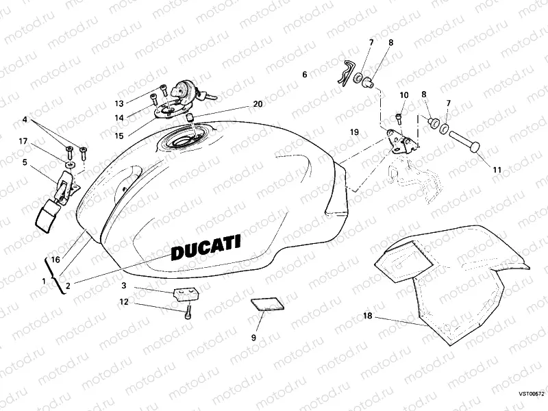 FUEL TANK » TANK/SEAT