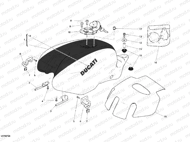 FUEL TANK » TANK/SEAT
