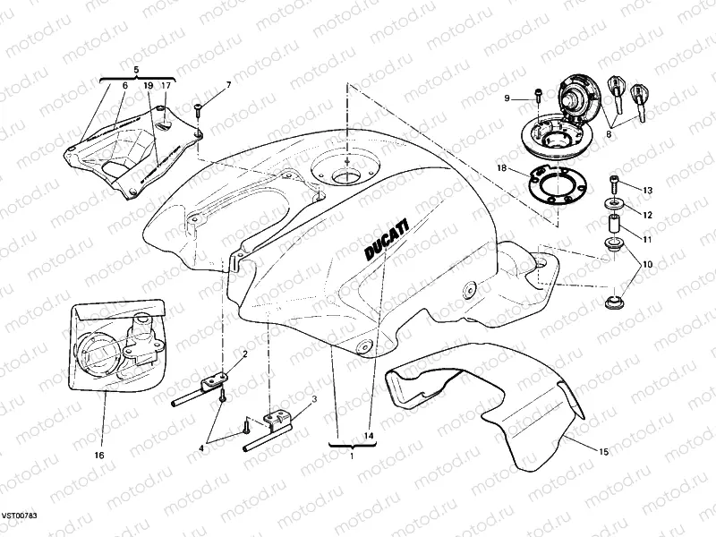 FUEL TANK » TANK/SEAT
