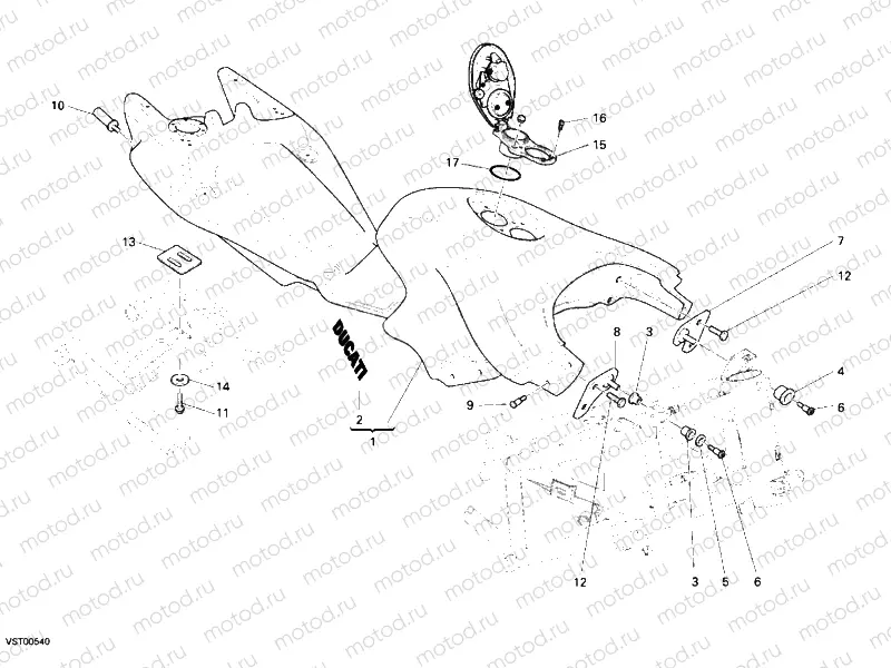 FUEL TANK » TANK/SEAT