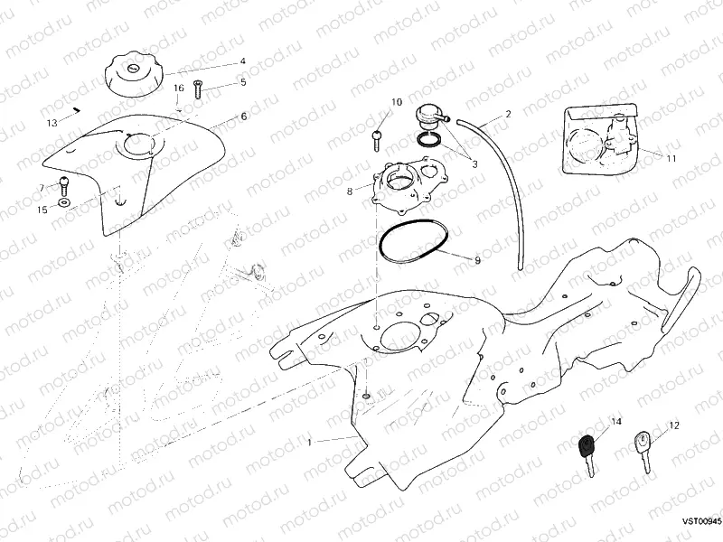 FUEL TANK » TANK/SEAT