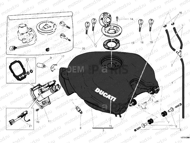 FUEL TANK » TANK/SEAT