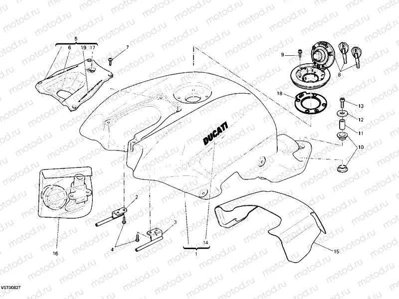 FUEL TANK » TANK/SEAT