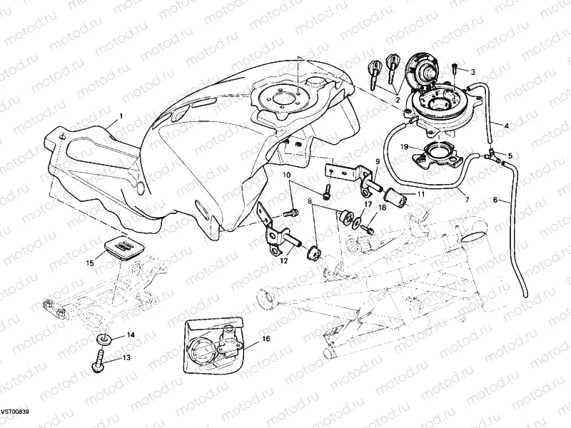 FUEL TANK » TANK/SEAT