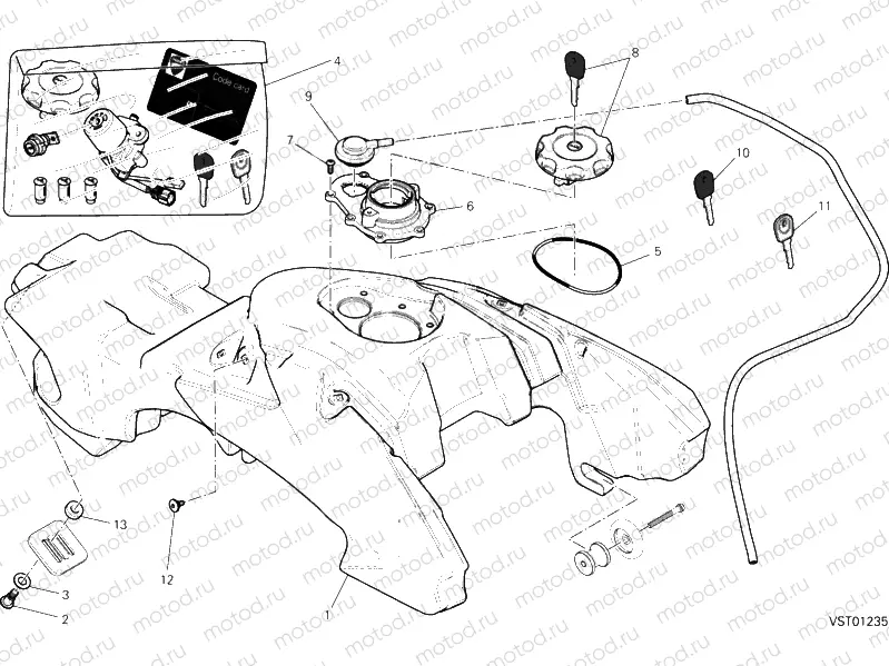 FUEL TANK » TANK/SEAT