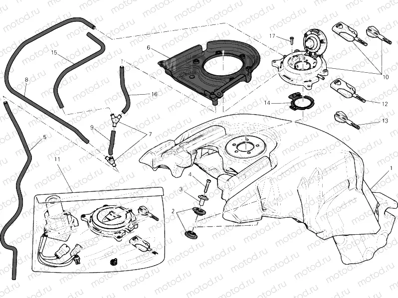FUEL TANK » TANK/SEAT