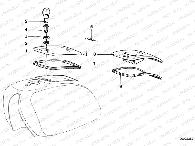 Fuel tank-tool container