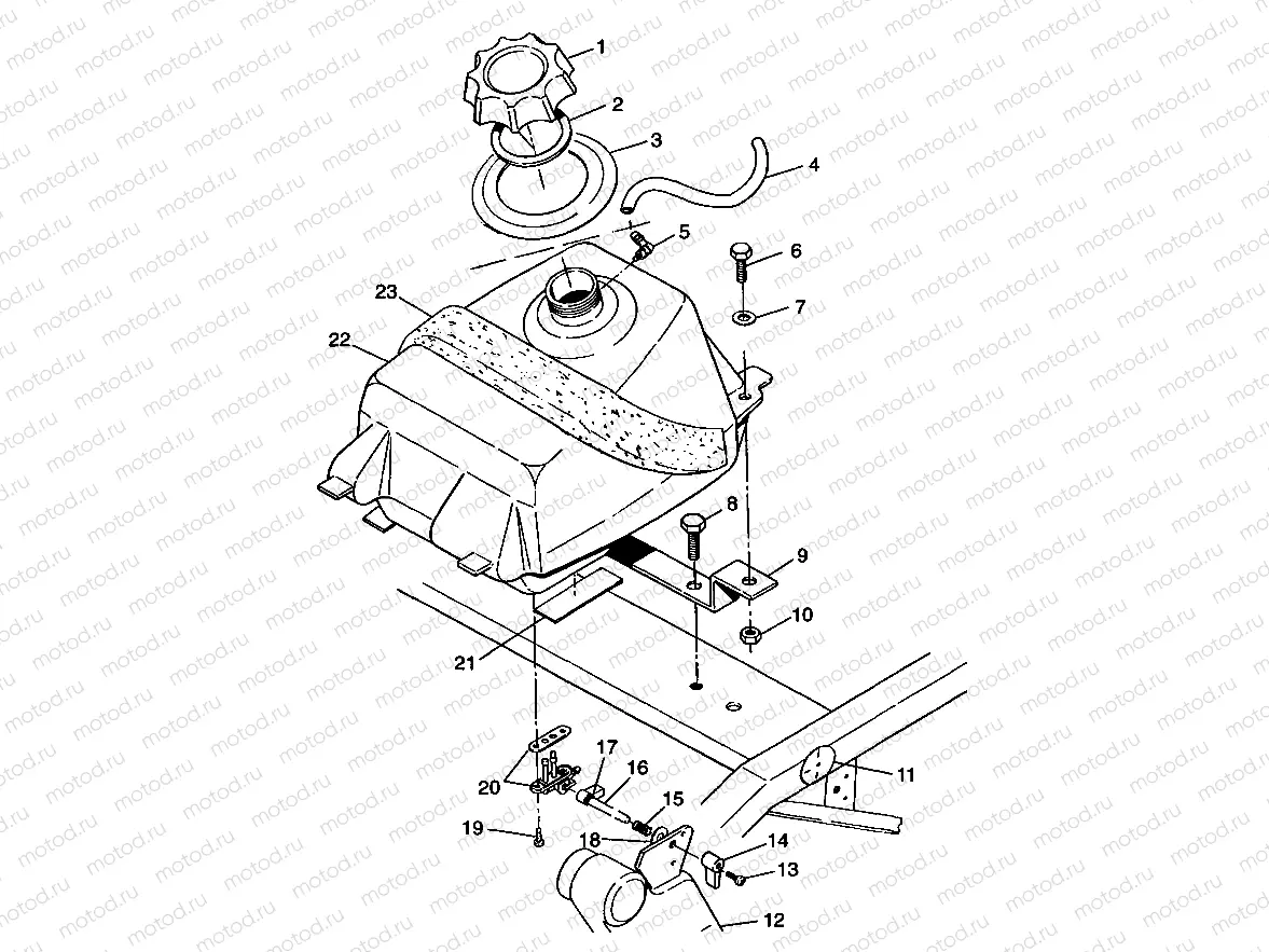 FUEL TANK Trail Blazer W98BA25C (4945464546A012) | FUEL TANK Trail Blazer W98BA25C (4945464546A012)