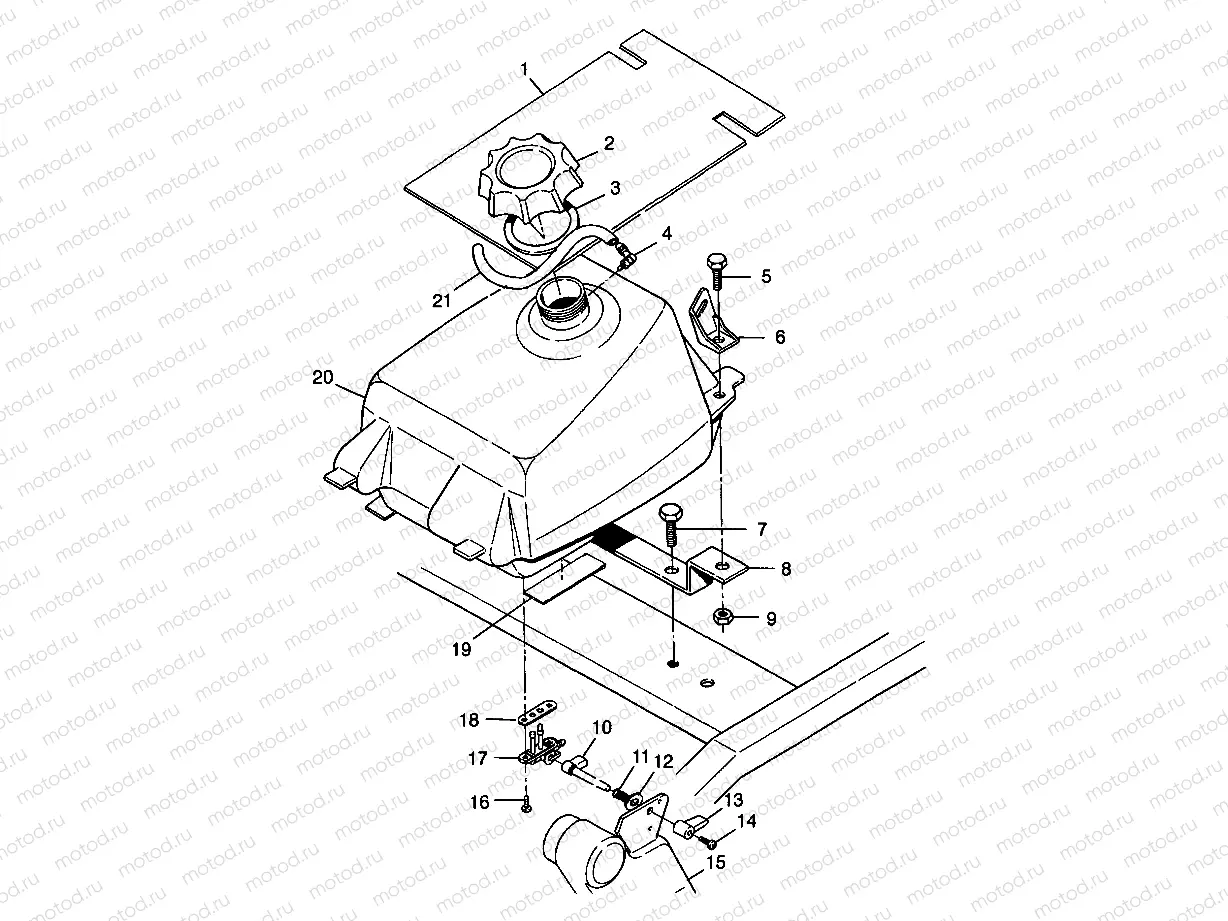FUEL TANK Trail Boss W98AA25C (4945314531A011) | FUEL TANK Trail Boss W98AA25C (4945314531A011)