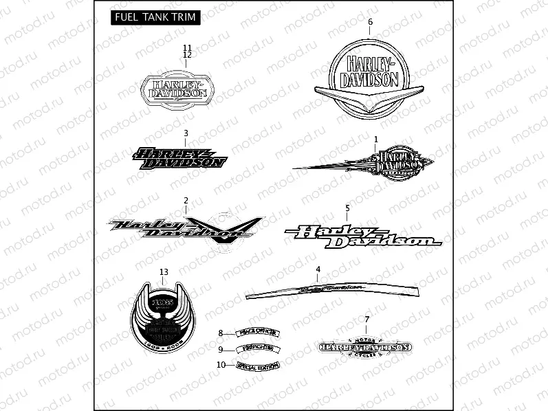FUEL TANK TRIM (1 OF 2)