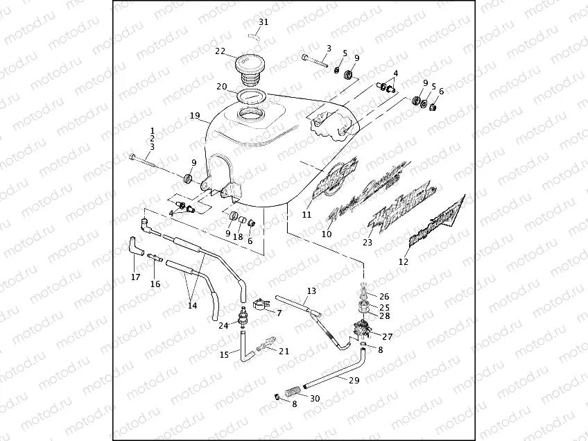 FUEL TANK & TRIM (2 OF 2)