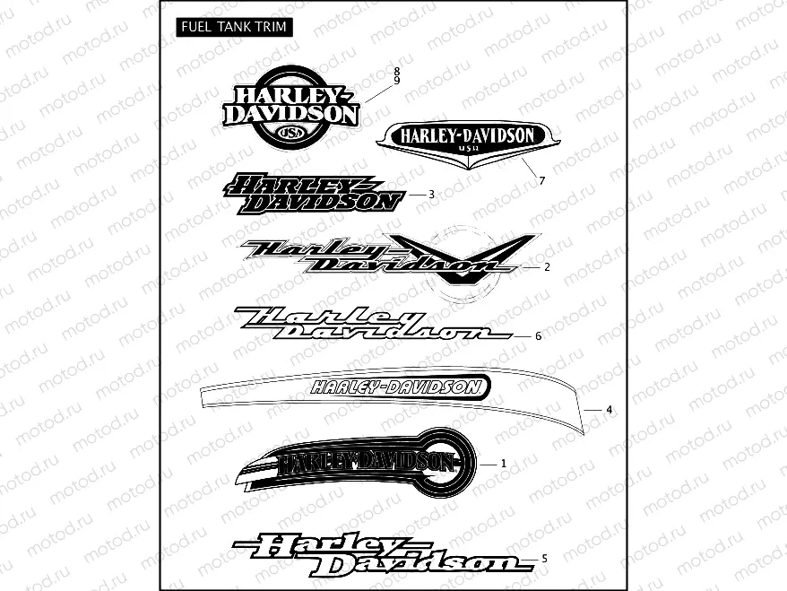 FUEL TANK TRIM (2 OF 2)