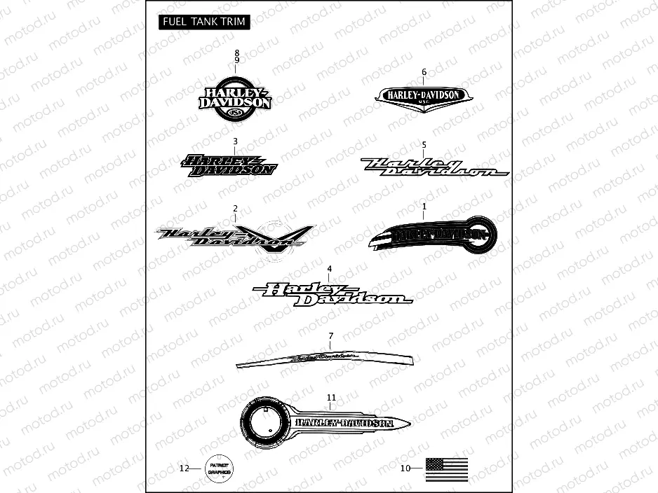 FUEL TANK TRIM (2 OF 2)