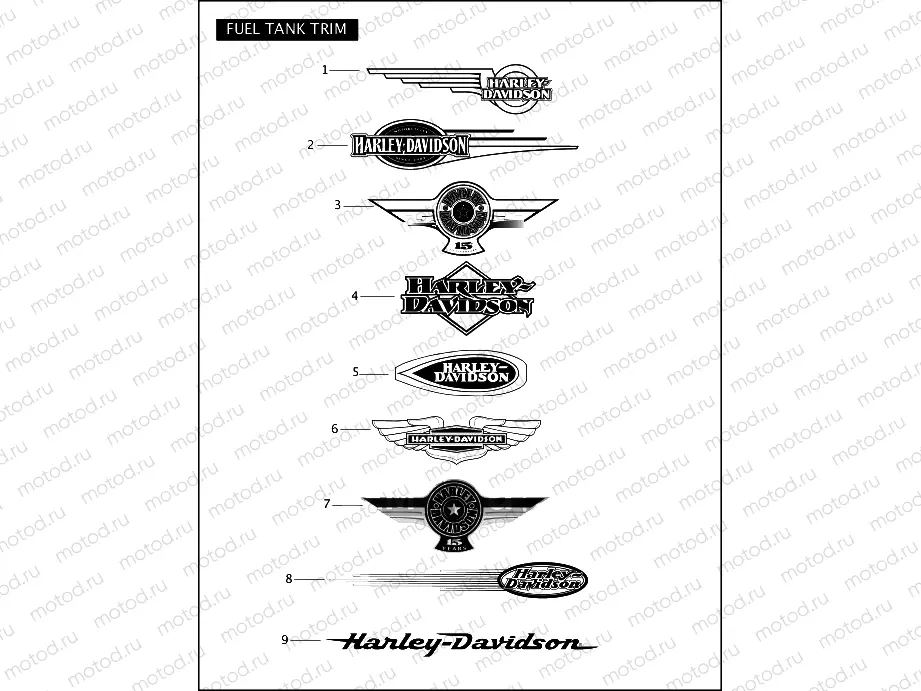 FUEL TANK TRIM