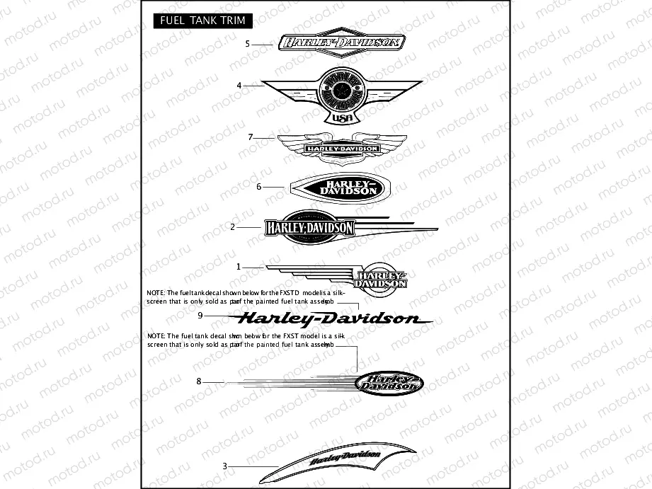 FUEL TANK TRIM