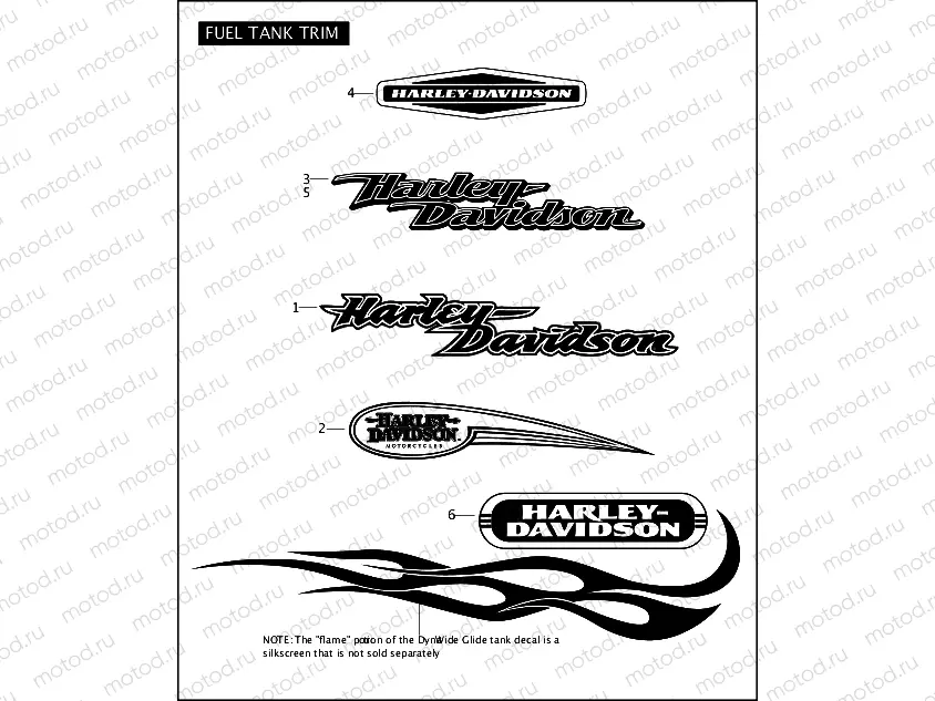 FUEL TANK TRIM