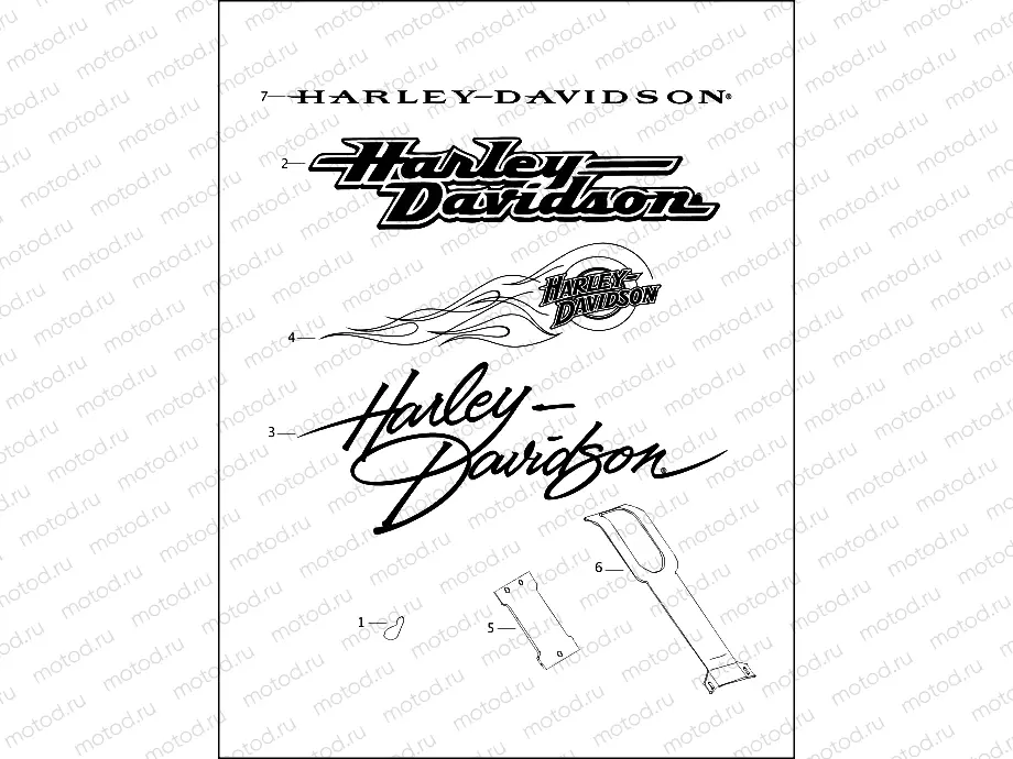 FUEL TANK TRIM (DECALS)