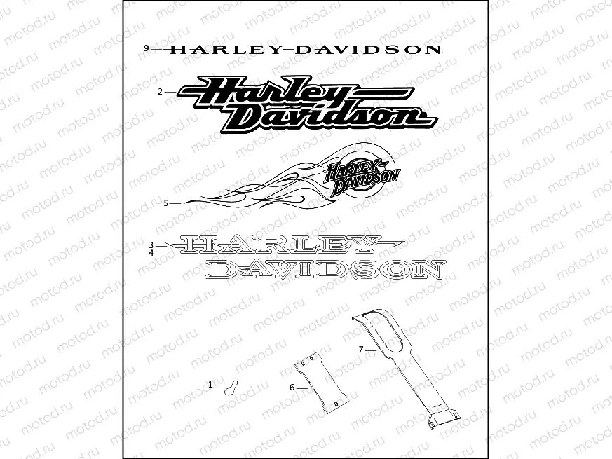 FUEL TANK TRIM (DECALS)