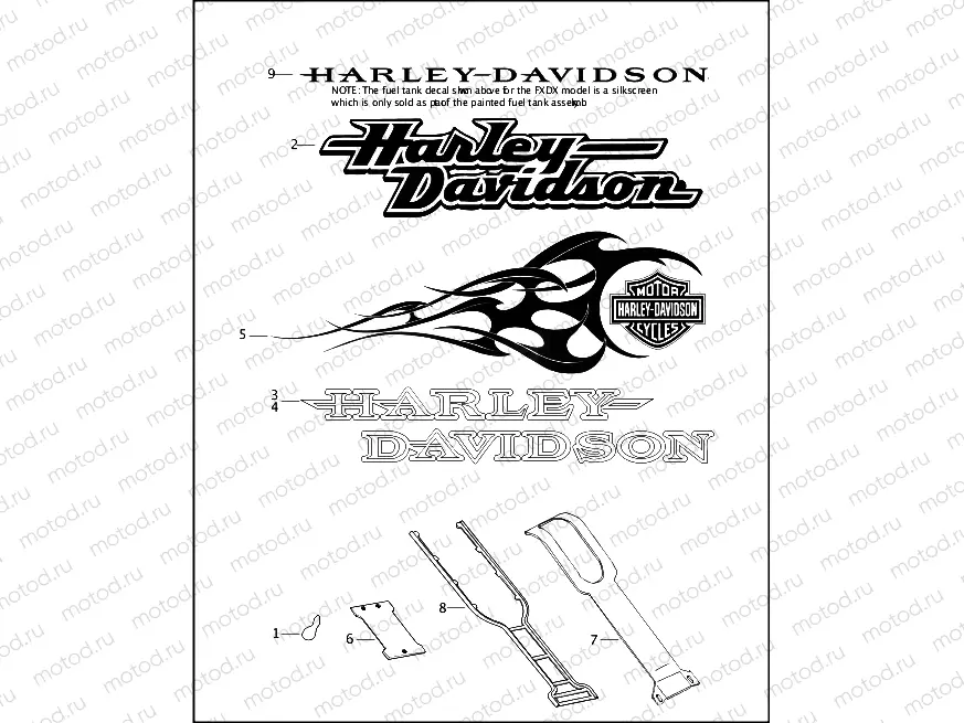 FUEL TANK TRIM (DECALS)