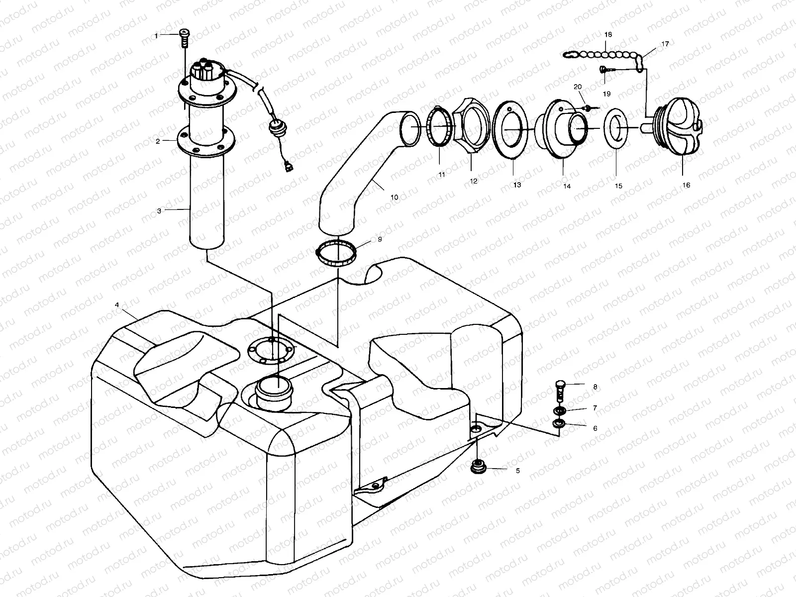 FUEL TANK - W004673D (4955755575A010) | FUEL TANK - W004673D (4955755575A010)
