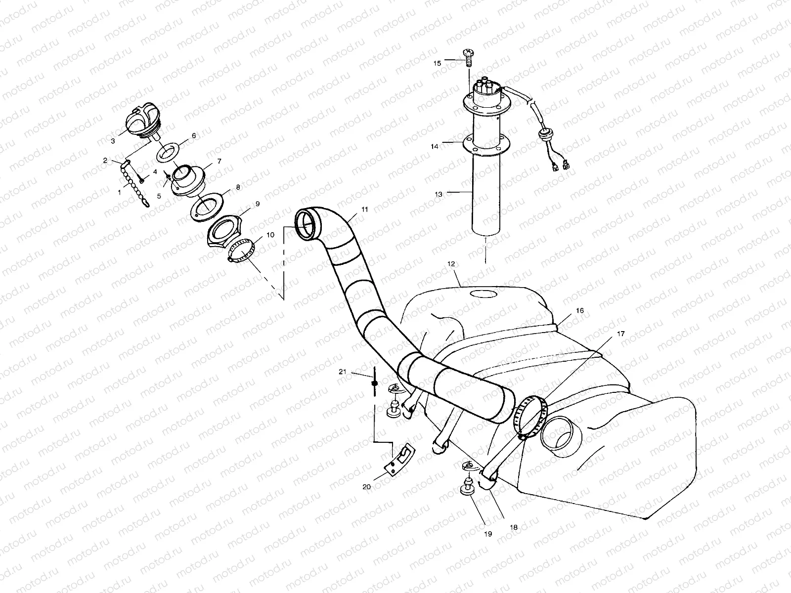 FUEL TANK - W004999D (4955805580A010) | FUEL TANK - W004999D (4955805580A010)