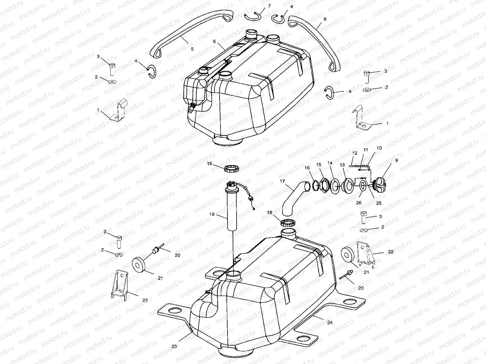 FUEL TANK - W005197D (4955815581A011) | FUEL TANK - W005197D (4955815581A011)