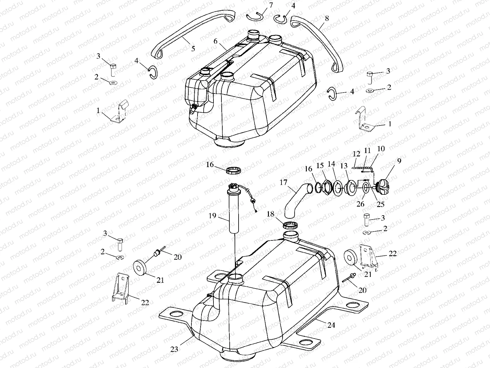 FUEL TANK - W005199D (4955825582A011) | FUEL TANK - W005199D (4955825582A011)