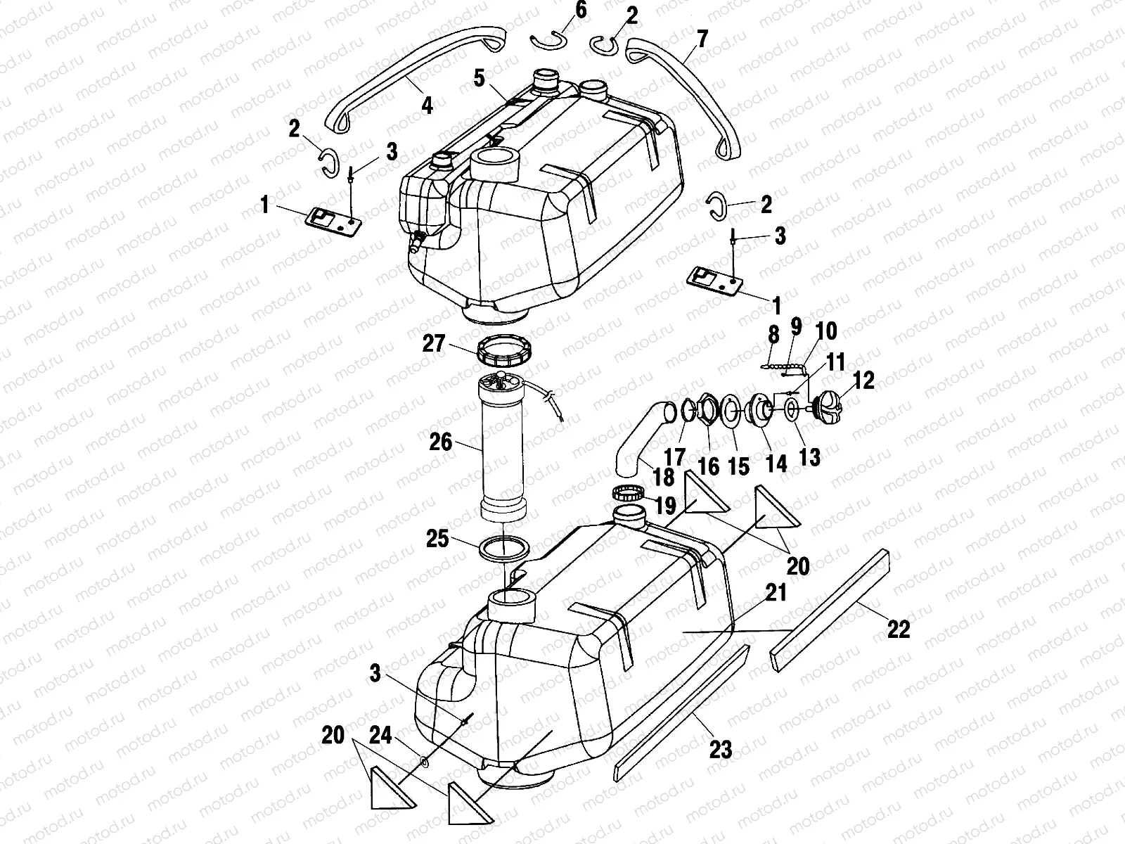FUEL TANK - W015098D (4964876487A010) | FUEL TANK - W015098D (4964876487A010)