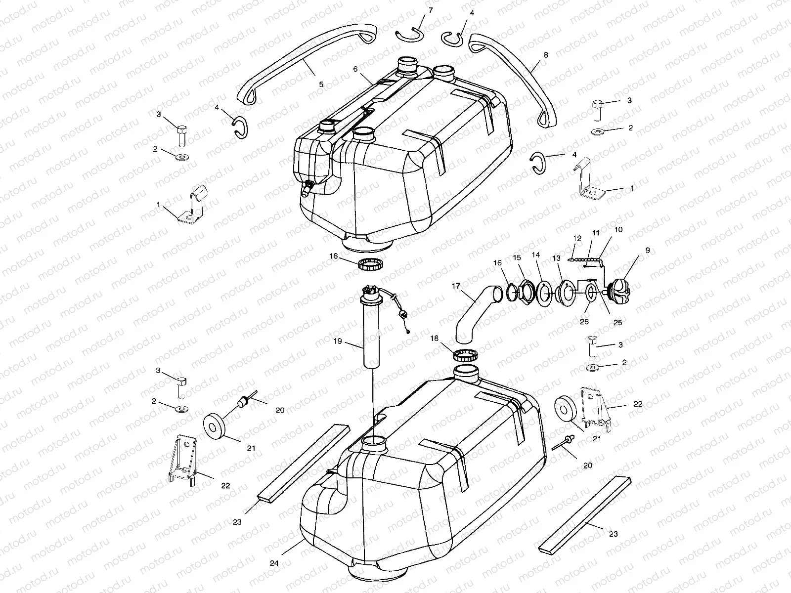 FUEL TANK - W015197D (4964826482A009) | FUEL TANK - W015197D (4964826482A009)