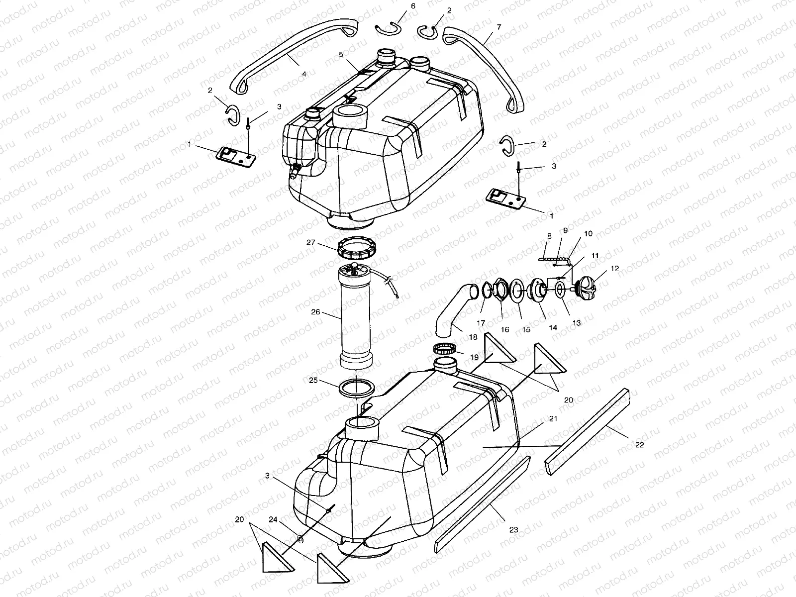 FUEL TANK - W025098D/W025098C/W025098I (4971447144A10) | FUEL TANK - W025098D/W025098C/W025098I (4971447144A10)