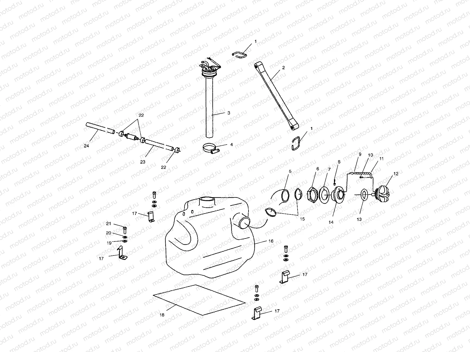 FUEL TANK - W025402D (4980948094A06) | FUEL TANK - W025402D (4980948094A06)