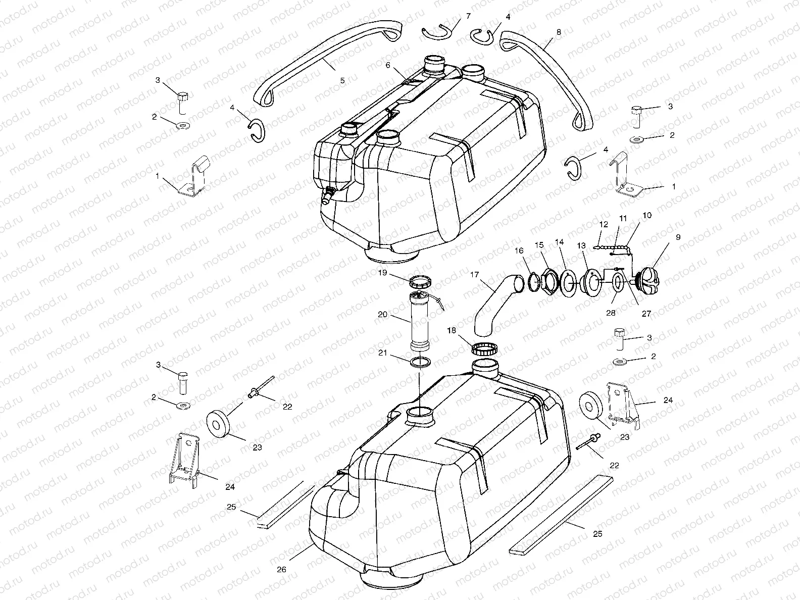 FUEL TANK - W035101CA/W035101IA (4981048104A09) | FUEL TANK - W035101CA/W035101IA (4981048104A09)