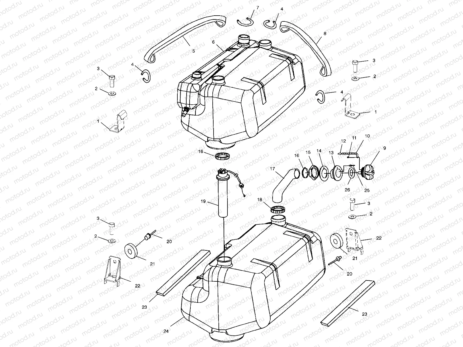 FUEL TANK - W035197DA/W035197IA (4980998099A09) | FUEL TANK - W035197DA/W035197IA (4980998099A09)