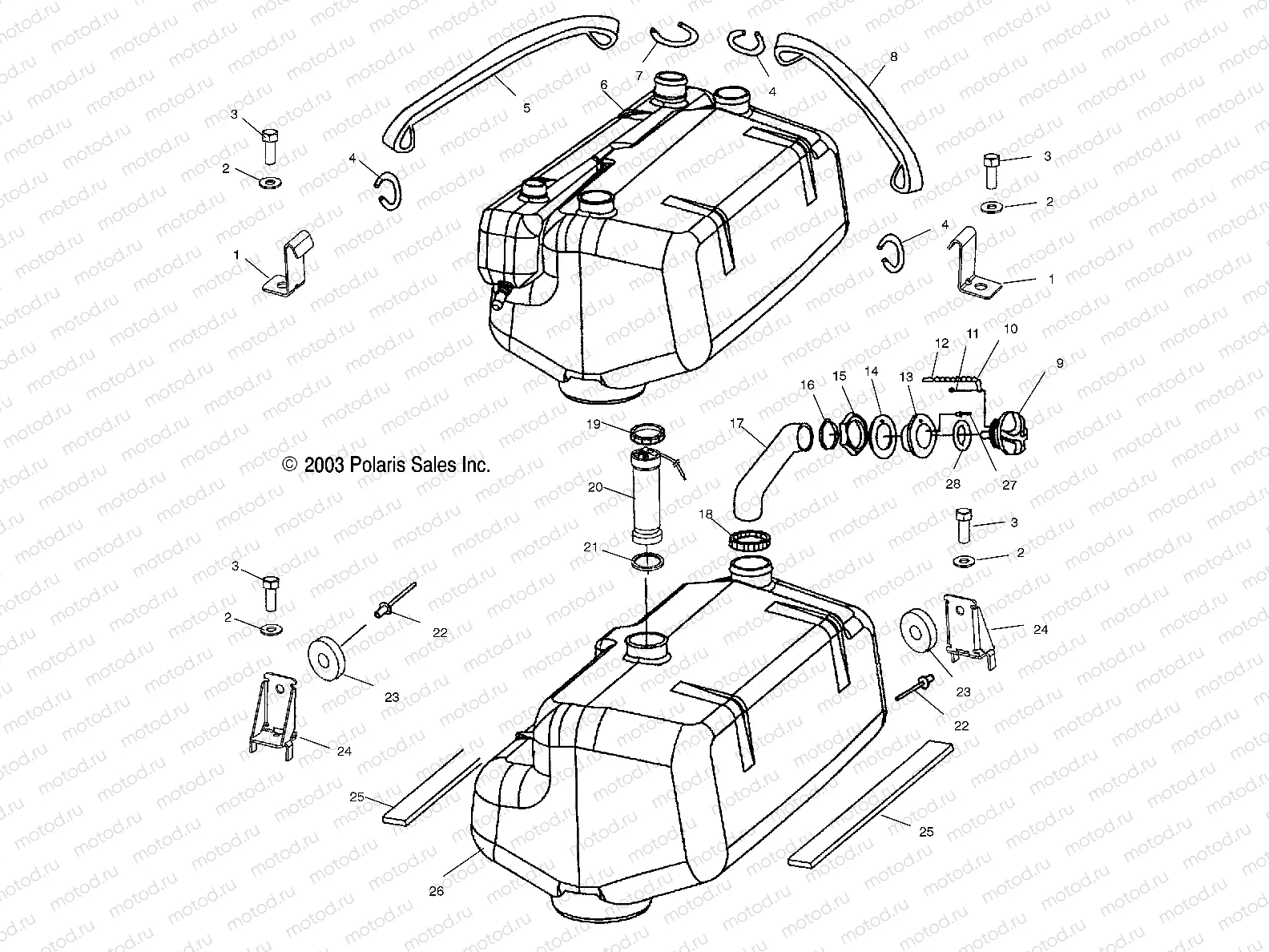 FUEL TANK - W045101CA/W045101IA (4990479047A09) | FUEL TANK - W045101CA/W045101IA (4990479047A09)